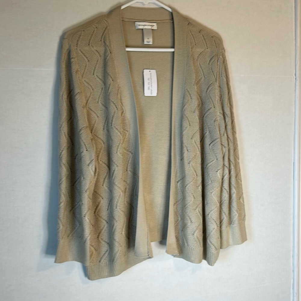 Nwt Christopher & Banks Open Front Lightweight Cr… - image 1